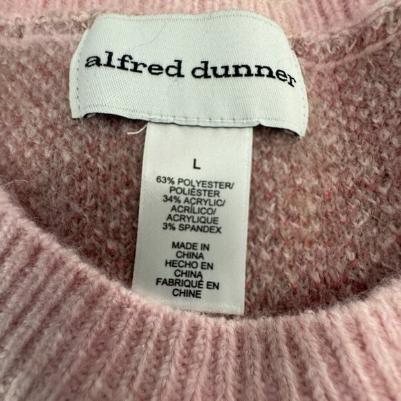 NWT Alfred Dunner Women's Large Telluride Fairisle Sweater w/ Floral Embroidery - Picture 6 of 8